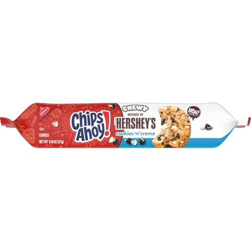 Vista 14 de CHIPS AHOY! Chewy Hershey's Cookies 'n' Creme - Galletas inspiradas en barra, 9.58 onzas