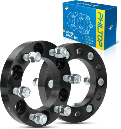 Vista 54 de PHILTOP 4x100 1.25" Espaciadores de rueda para Yaris, 2 piezas de espaciadores de rueda centrados en buje con 54.1mm de diámetro interior del buje