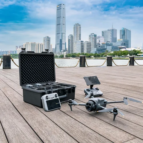 Vista 9 de Lykus Titan M400 - Funda rígida impermeable para DJI Mavic 4 Pro, DJI RC Pro 2/RC2, se adapta a hasta 6 baterías y accesorios en Fly More
