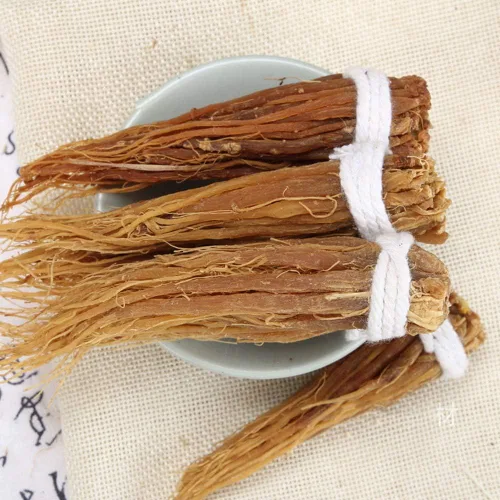 Vista 5 de Raíces de ginseng rojo, ginseng rojo coreano, bigotes de ginseng rojo, suplemento de ginseng rojo, té de ginseng rojo, masticables energéticos