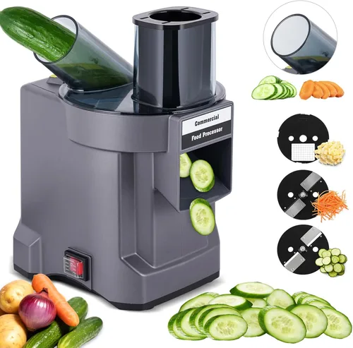 Procesador eléctrico de alimentos 4 en 1 cortador de verduras triturador de verduras uso doméstico comercial, picador de verduras resistente, 100 W