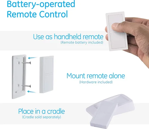 Vista 4 de MySelectSmart Remote GE Wireless Control Switch, On/Off, 1 Outlet, 150 ft. Range from Plug-in Receiver, Ideal for Lamps & Indoor Lighting, No Wiring