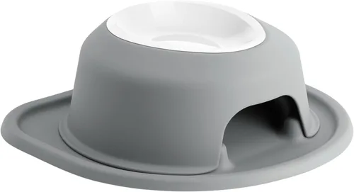 Vista 9 de WeatherTech Sistema de Alimentación Elevada Individual para Mascotas con Cuencos de Plástico para Perros/Gatos - Soporte Alto de 3 Pulgadas Gris