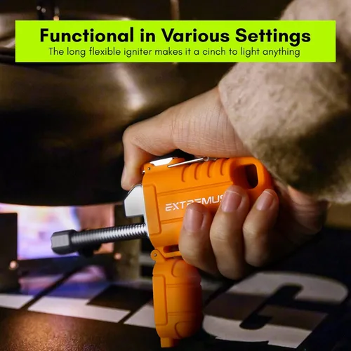 Vista 7 de Extremus Blaze 360 Encendedores eléctricos recargables, encendedor de arco doble, encendedor de plasma resistente al viento, encendedor impermeable