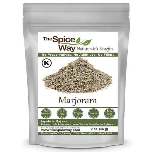 The Spice Way Hojas de mejorana - (2 oz) hoja seca molida pura