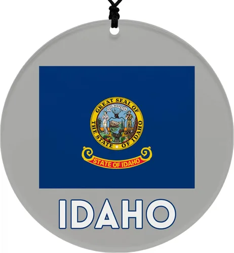 Vista 30 de Missouri Christmas Ornament - Festive Design Featuring State Flag - 2026 Hanging Acrylic Disc Decoration for Tree - Unique and Home Decor