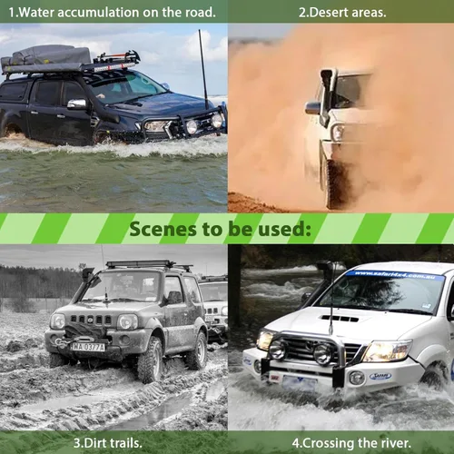 Vista 4 de SCITOO Kit de esnórquel de repuesto compatible para 2008-2012 para Isuzu D-MAX Diesel 4JJ1-Hi-Power 3.0Litre-I4