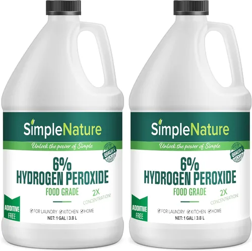 Vista 18 de SimpleNature 6% de peróxido de hidrógeno de grado alimenticio (32 onzas líquidas, paquete de 4) – Limpiador natural multiusos – Fabricado en Estados
