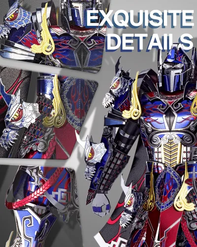 Vista 3 de Piececool Rompecabezas de metal 3D, kits de modelo Mecha, modelo de figura Titán, kits de bloques de construcción para adultos, rompecabezas 3D