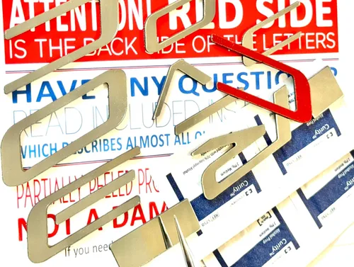 Insertos de letras cromadas para defensa delantera y trasera compatibles con Corvette C5 1997-2004 de plástico ABS, no son calcomanías