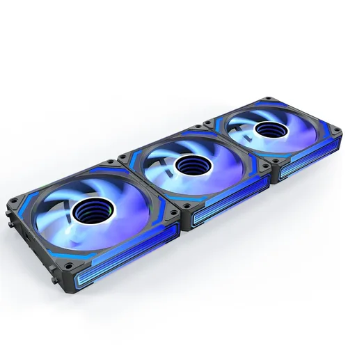 Vista 8 de AsiaHorse COSMIQ - Ventiladores RGB de 120 mm para PC, ventiladores de caja de computadora, ventilador de refrigeración PWM de 5V con conector de 3