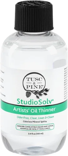 Vista 8 de Tusc & Pine StudioSolv Spirits minerales inodoros 16.9 oz (16.9 fl oz) - Disolvente espiritual purificado sin olor para aceites adelgazantes