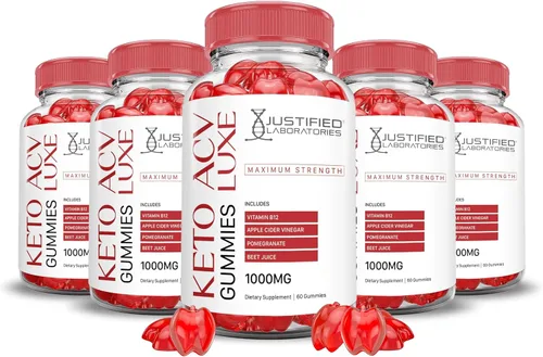 Vista 9 de Luxe Keto ACV - Gomitas de fórmula avanzada de 1000 mg Luxe Keto Gummies Vinagre de sidra de manzana formulado con jugo de granada remolacha