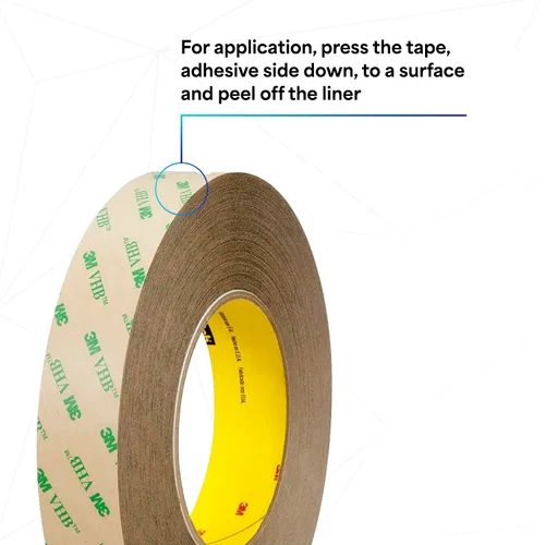 Vista 10 de Cinta de trasferencia 3M 468MP de 5 mil (varios tamaños), Transparente, 1