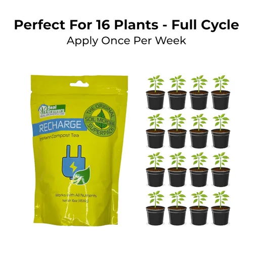 Vista 8 de Real Growers recarga - Superpack de microbios del suelo, estimulante natural para el crecimiento de plantas (2 oz) (RGR-2)