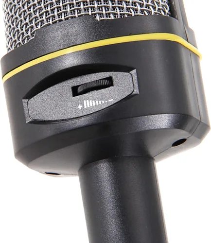 Vista 9 de SF-920 Micrófono de condensador profesional de 0.138 in con cable Micrófono capacitivo de estudio con soporte de trípode para PC de escritorio