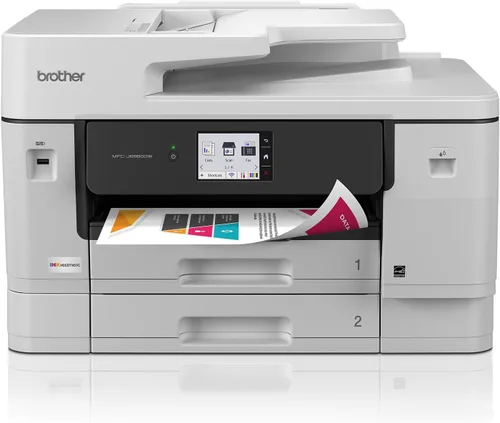 Brother INKvestment 6960 Impresora inalámbrica de inyección de tinta a color todo en uno con capacidades de 11 x 17 pulgadas y pantalla táctil a