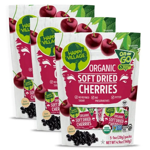 Vista 21 de Happy Village Dátiles Orgánicos Sin Hueso, Fruta de Dátiles Secos Sin Azúcar Añadido, 40 OZ (2 Paquetes de 20 OZ) - Kosher, Sin OGM, Sin Endulzar