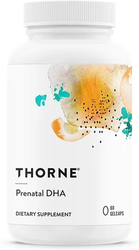 THORNE - DHA prenatal - 650 mg de DHA y 200 mg de EPA - Apoya el desarrollo cerebral y del sistema nervioso del bebé desde el embarazo hasta la