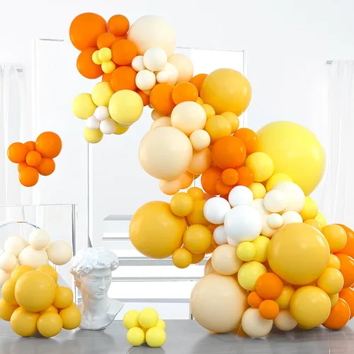 Vista 97 de PartyWoo Globos plateados de 100 piezas de diferentes tamaños de 18, 12, 10, 5 pulgadas, kit de arco de globos plateados para cumpleaños