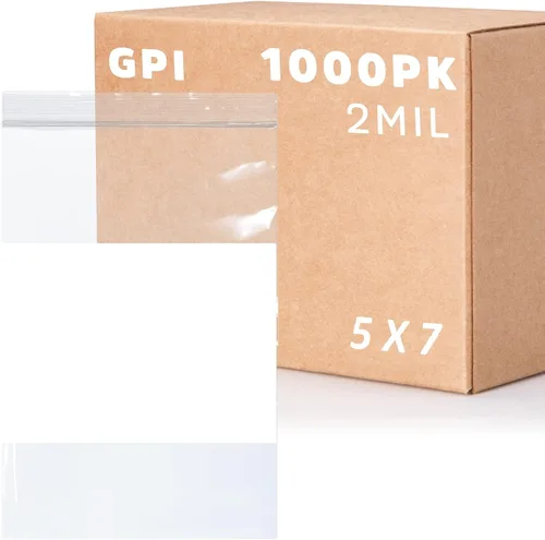 Vista 28 de GPI Paquete de 100 bolsas de plástico transparente de 1.5 x 2 pulgadas con cierre de cremallera, bolsas de polietileno resistentes y duraderas de 2