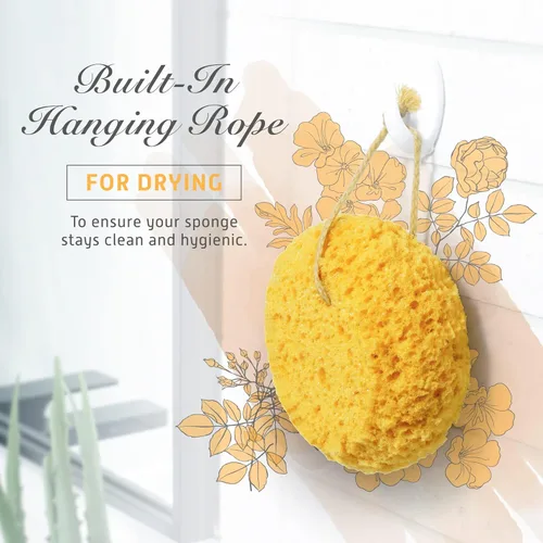 Vista 8 de Spongentle Ultra Soft Body Sponge, for Bath and Shower, Multiple Textures for Gentle Cleansing and Deep Exfoliation, Generous and Rich Lather, for