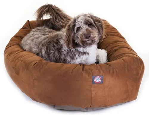Vista 36 de Majestic Pet Cama para perros pequeños, de 24 pulgadas, mezcla de espuma viscoelástica triturada, de gamuza triturada, lavable, de 24 x 19 x 7