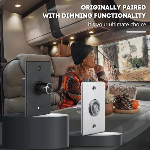 Vista 7 de acegoo Lámpara de techo empotrable para autocaravana de 2-3/4 pulgadas, de aluminio, 12 V, regulable, luz LED de disco para cámper, camión