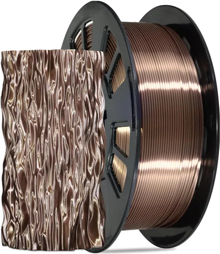 Vista 27 de Paquete de filamento PLA de 1.75 mm para impresora 3D: Brilla en verde oscuro/azul/púrpura/arco iris, un carrete transparente multicolor, cada