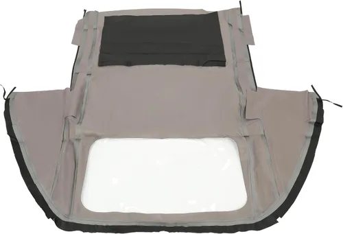 Vista 7 de HECASA Parte superior suave convertible compatible con Porsche 911,993 1995-1998 con ventana de plástico transparente de vinilo negro