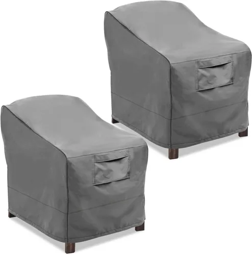 Vista 13 de Vailge Funda de sofá de patio profundo resistente, 100% impermeable, funda de sofá para exteriores, fundas grandes para muebles de patio con beige