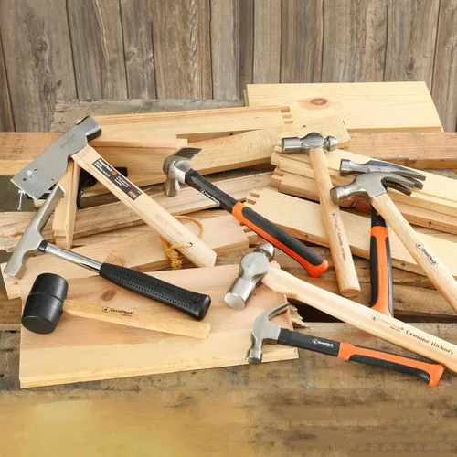 Vista 7 de GreatNeck RM32 - Martillo de goma de 32 onzas para construcción, carpintería, automoción, mazo de doble cara resistente, con mango de madera dura