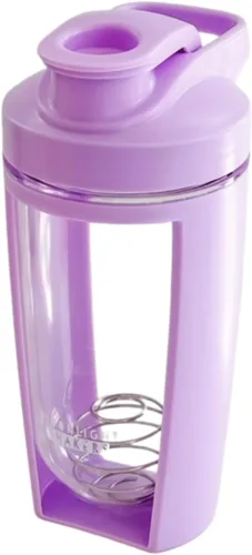 Vista 3 de Moonlight Makers Green- Botella mezcladora de proteínas de 16 onzas con bola batidora de acero, botella de gimnasio a prueba de fugas, tazas