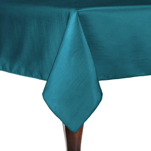 Vista 44 de Ultimate Textile - Paquete de 2 manteles rectangulares reversibles de satén Shantung - Majestic - Mantel rectangular de 60 x 120 pulgadas