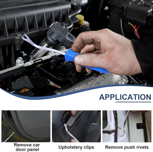 Vista 7 de Kit de herramientas de eliminación de molduras automáticas de 7 piezas, kit de herramientas de palanca sin arañazos para panel de clip de puerta