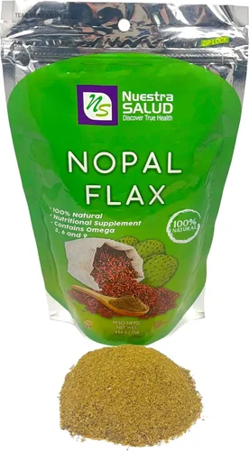 Vista 2 de Linaza Plus Original - Linaza Plus Original - Limpieza de colon y estreñimiento - (1 libra) Mezcla 100% natural de linaza molida -Senna- Lucuma