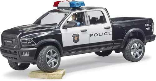 Vista 5 de Bruder 02505 Ram 2500 Camioneta Policial con Oficial de Policía