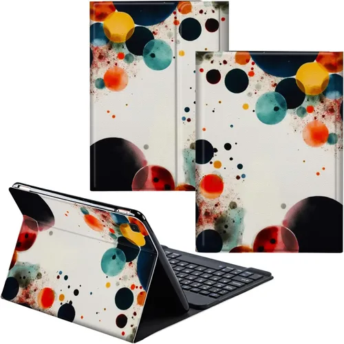 Vista 26 de Para Samsung Galaxy Tab S6 Lite Funda 2022/2020 Teclado Inalámbrico Desmontable Y Cubierta De Soporte De Cuero PU Funda Protectora Para Samsung