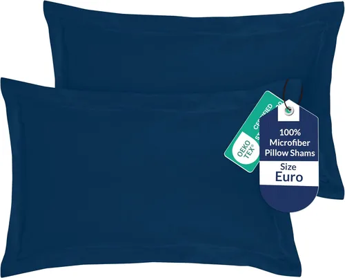 Vista 16 de Royale Linens Paquete de 2 fundas de almohada de tamaño estándar de 20 x 26 pulgadas, microfibra cepillada, fundas de almohada de cama, resistentes