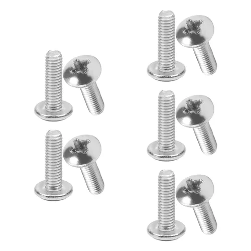 Vista 21 de MroMax Tornillos de máquina M2.0.197 x 0.157 in Tornillos Phillips Cross Truss Head Tornillo 304 Pernos de sujeción de acero inoxidable 15pcs