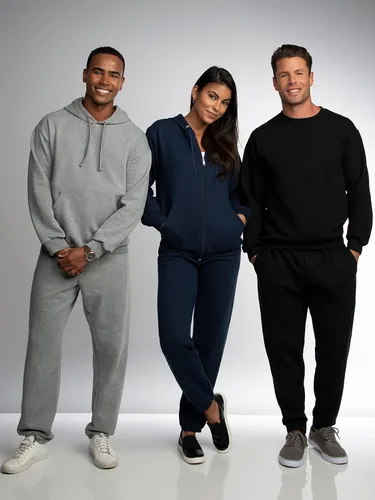 Vista 3 de Fruit of the Loom Eversoft Fleece Sweatpants with Pockets Moisture Wicking Breathable Sizes S-4X