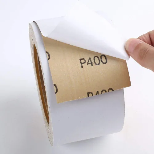 Vista 3 de LotFancy Rollo de papel de lija PSA, grano 400, autoadhesivo, papel de arena para longboard, 2-3/4 pulgadas de ancho por 21.9 yardas de largo, rollo