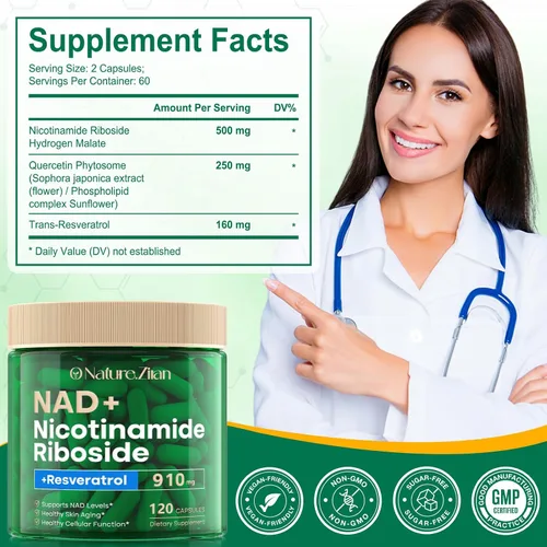 Vista 2 de NAD Supplemen Cápsulas - 120 Cápsulas