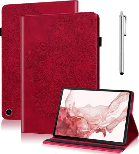 Vista 17 de Case for Fire HD 8 / Fire HD 8 Plus (12th/10th Generation,2024/2022/2020),PU Leather Wallet Shockproof Cover with Card Slots - Blue