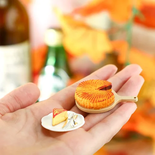 Vista 3 de 38 piezas de juguetes de comida en miniatura, accesorios para casa de muñecas en miniatura, juegos de miniaturas, alimentos pequeños para muñecas