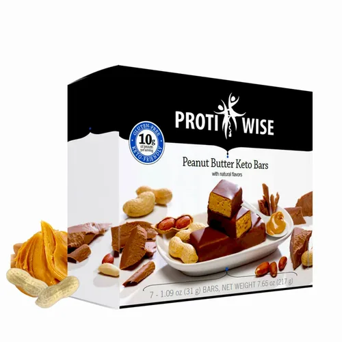 Vista 10 de ProtiWise – Barra de alto contenido en proteínas con sabor a bayas y esponjosa de 15g 7/Caja Pérdida de peso, dieta, apta para dieta cetogénica