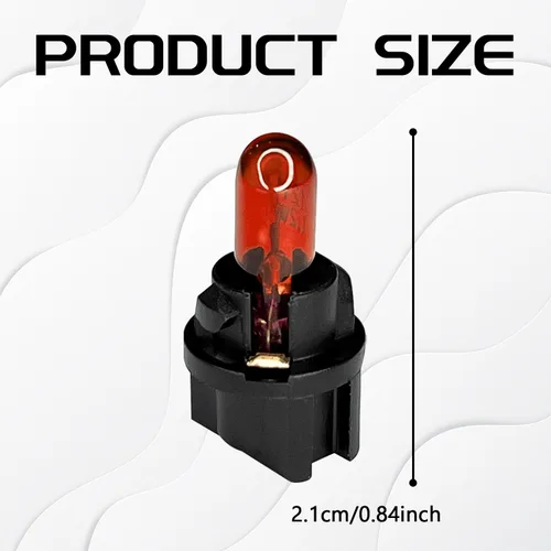 Vista 2 de 20 piezas T5 17 57 86 Kits de bombillas de halogénuro para panel de instrumentos, luz de tablero de 12V para interior de automóvil, bombilla