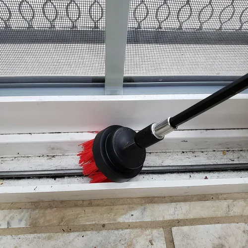 Vista 8 de Juego de accesorios de cepillo limpiador para taladro, kit de limpieza de cepillo eléctrico y extensión de 5 pulgadas, 3 cepillos