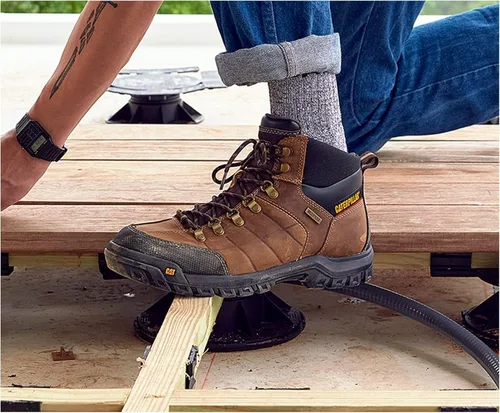 Vista 7 de CAT Botas de trabajo impermeables con puntera de acero para hombre