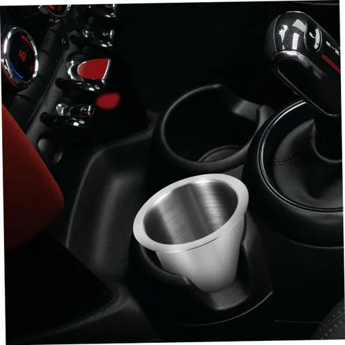 Vista 4 de 2 Pcs Stainless Steel Car Cup Holder Insert Stable Anti-Spill Drinks Holder for Truck Sofa Use Multifunctional Armrest Cup Support for Vehicles and
